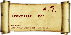 Austerlitz Tibor névjegykártya